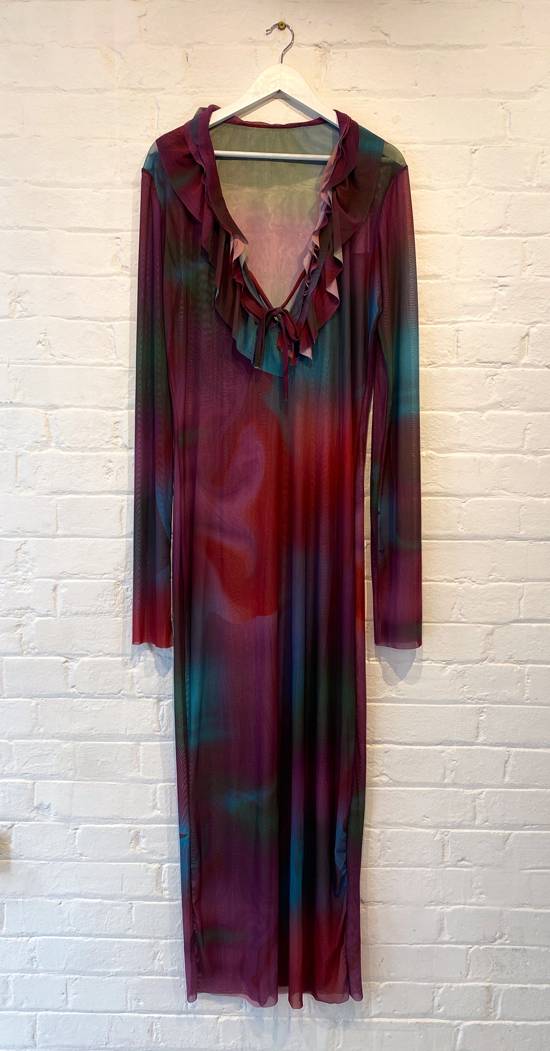 Ruffle Tie Up Dress