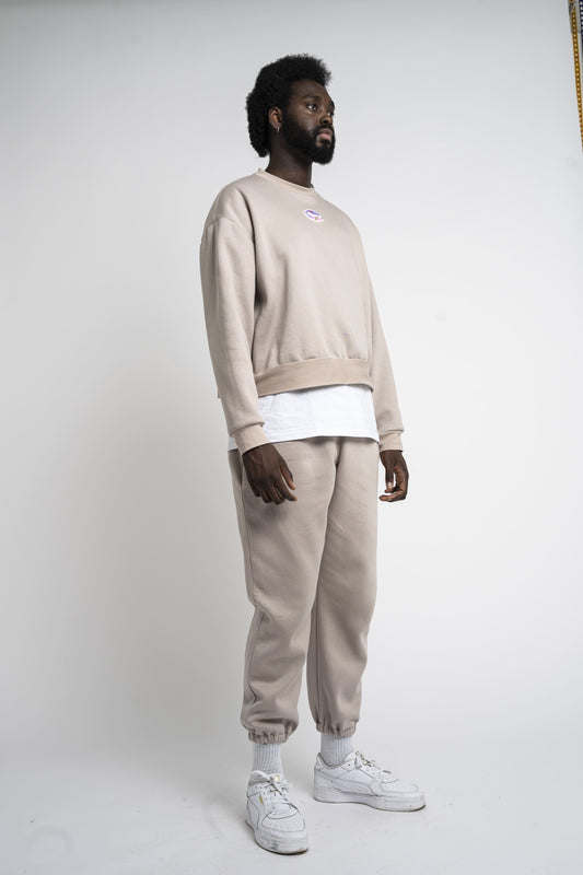 Sand Rubber Logo Tracksuit